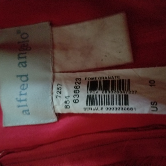 Alfred Angelo 7257L One Shoulder Long Dress - Picture 3 of 5